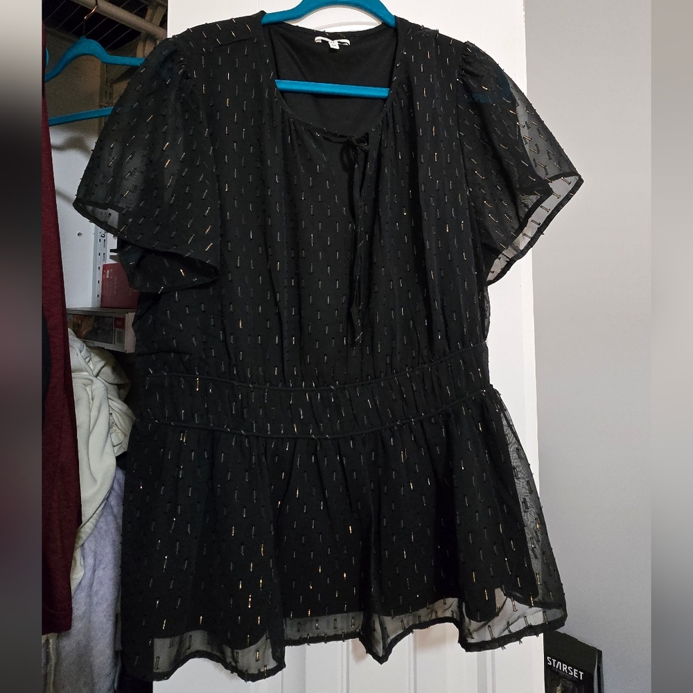 Maurices Black Dress with Gold Details